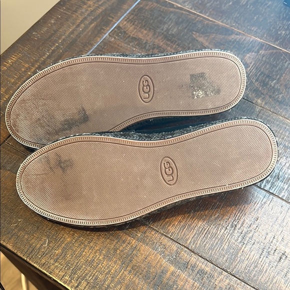 UGG Black Suede Slip-On Shoes - Picture 3 of 3